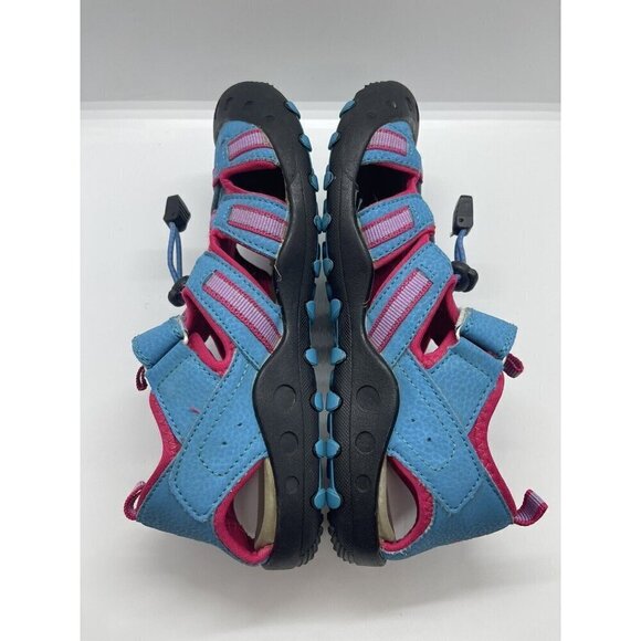 Kamik Crab Girls' Sz 3 Pink Turquoise Waterproof Sport Closed Toe Sandals HK4594 - Picture 5 of 9